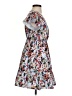Shein 100% Polyester Print Blue Cocktail Dress Size 2 - photo 4