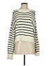Sweewe 100% Cotton Stripes Ivory Pullover Sweater Size S - photo 1