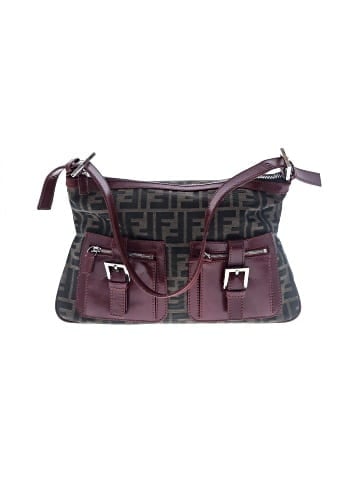 Fendi Vintage Zucca canvas Double Pocket Zip Shoulder Bag (view 1)