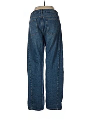 Madewell The Petite Pieced Barrel-Leg Full-Length Jean (view 2)
