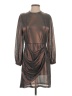 Suncoo 100% Polyester Metallic Brown Cocktail Dress Size Sm (T1) - photo 1