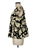 THML 100% Polyester Black Short Sleeve Blouse Size M - photo 5