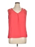 Calvin Klein 100% Polyester Orange Sleeveless Blouse Size XL - photo 1