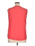 Calvin Klein 100% Polyester Orange Sleeveless Blouse Size XL - photo 2