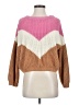 Lumiere Color Block Pink Pullover Sweater Size S - photo 1