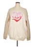 Oat Collective Hearts Tan Sweatshirt Size XL - photo 1