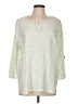 Assorted Brands 100% Cotton Ivory 3/4 Sleeve Blouse Size L - photo 1