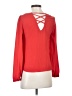 Arden B. 100% Polyester Red Long Sleeve Blouse Size XS - photo 2