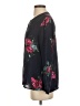 Joie 100% Silk Floral Black Long Sleeve Silk Top Size XS - photo 5