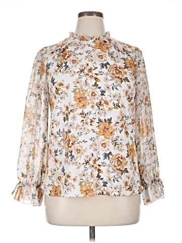 Perseption Concept 3/4 Sleeve Blouse (view 1)