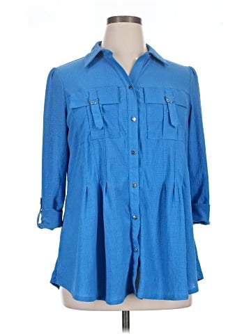 Cocomo 3/4 Sleeve Button-Down Shirt (view 1)