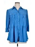 Cocomo Blue 3/4 Sleeve Button-Down Shirt Size 1X - photo 1