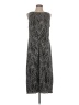 Halogen 100% Polyester Paisley Gray Casual Dress Size L - photo 1
