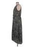 Halogen 100% Polyester Paisley Gray Casual Dress Size L - photo 5