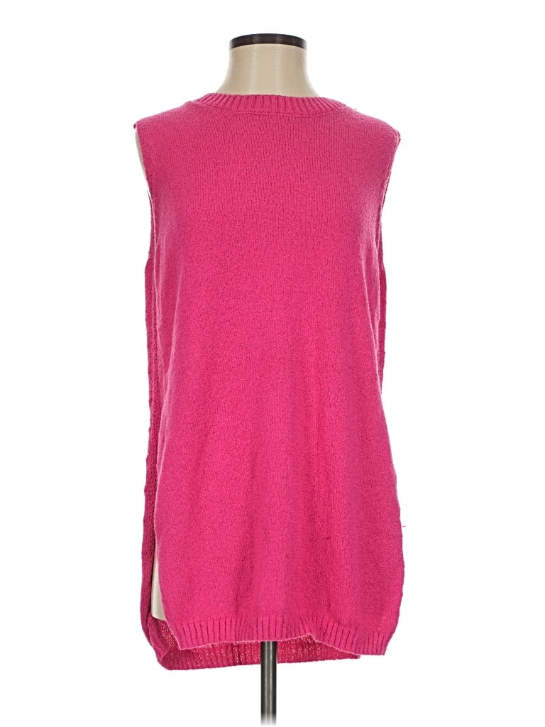 Pre-owned Zesica Sweater Vest In Pink