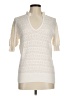 Ann Taylor LOFT Ivory Short Sleeve Top Size M - photo 1