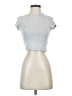 H&M Silver Short Sleeve Turtleneck Size 16 - photo 1