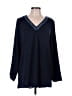 Apt. 9 100% Polyester Blue Long Sleeve Blouse Size L - photo 1