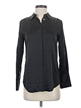 Kate Moss Equipment Long Sleeve Silk Top (view 1)