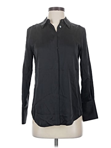 Kate Moss Equipment Long Sleeve Silk Top (view 1)