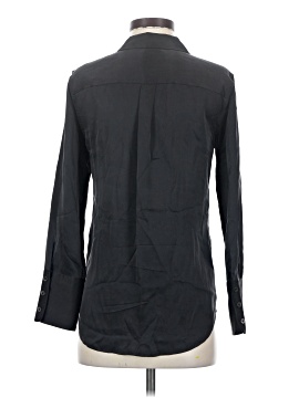 Kate Moss Equipment Long Sleeve Silk Top (view 2)