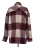 HFX Plaid Burgundy Coat Size S - photo 2