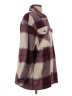 HFX Plaid Burgundy Coat Size S - photo 4