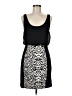 Express 100% Polyester Animal Print Black Casual Dress Size M - photo 1