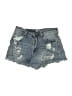 Almost Famous Blue Denim Shorts Size 3 - photo 1