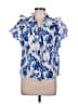 Pinch Blue Short Sleeve Blouse Size L - photo 1