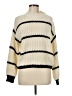Shein Stripes Ivory Turtleneck Sweater Size 6 - photo 1