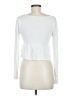 Me To We Silver Long Sleeve Top Size M - photo 2