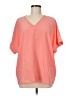 Haptics Orange Short Sleeve Blouse Size M - photo 1