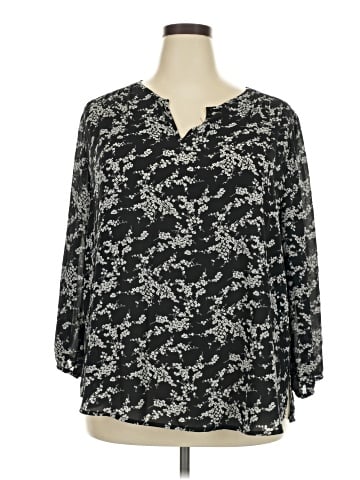 Monday Fun 3/4 Sleeve Blouse (view 1)