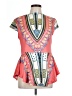 Unbranded Pink Short Sleeve Blouse Size L - photo 1