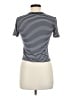 Athleta Stripes Ivory Short Sleeve Turtleneck Size M - photo 2