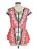 Unbranded Pink Short Sleeve Blouse Size L - photo 2