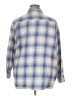 Old Navy 100% Cotton Plaid Blue 3/4 Sleeve Button-Down Shirt Size XL - photo 2
