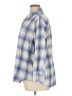 Old Navy 100% Cotton Plaid Blue 3/4 Sleeve Button-Down Shirt Size XL - photo 5