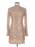 Blue Rain Animal Print Tan Cocktail Dress Size M - photo 1