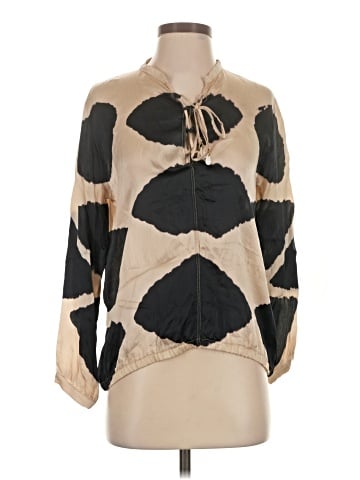 Letarte Long Sleeve Silk Top (view 1)