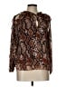 Assorted Brands 100% Polyester Animal Print Brown Long Sleeve Blouse Size L - photo 1