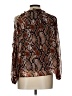 Assorted Brands 100% Polyester Animal Print Brown Long Sleeve Blouse Size L - photo 2