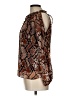 Assorted Brands 100% Polyester Animal Print Brown Long Sleeve Blouse Size L - photo 5