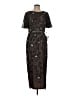 Adrianna Papell 100% Polyester Black Cocktail Dress Size 12 - photo 1