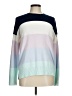 French Connection Color Block Blue Pullover Sweater Size M - photo 1