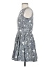 Maison Jules 100% Polyester Print Gray Cocktail Dress Size S - photo 5