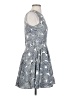 Maison Jules 100% Polyester Print Gray Cocktail Dress Size S - photo 4