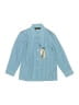 Rafael Checkered-gingham Blue Long Sleeve Button-Down Shirt Size 5 - photo 1