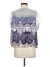 CAbi 100% Polyester Ivory Short Sleeve Blouse Size M - photo 2